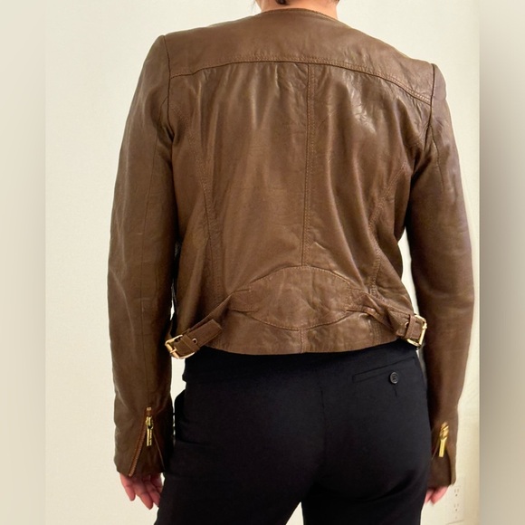 Michael Kors Leather Jacket - Picture 2 of 3